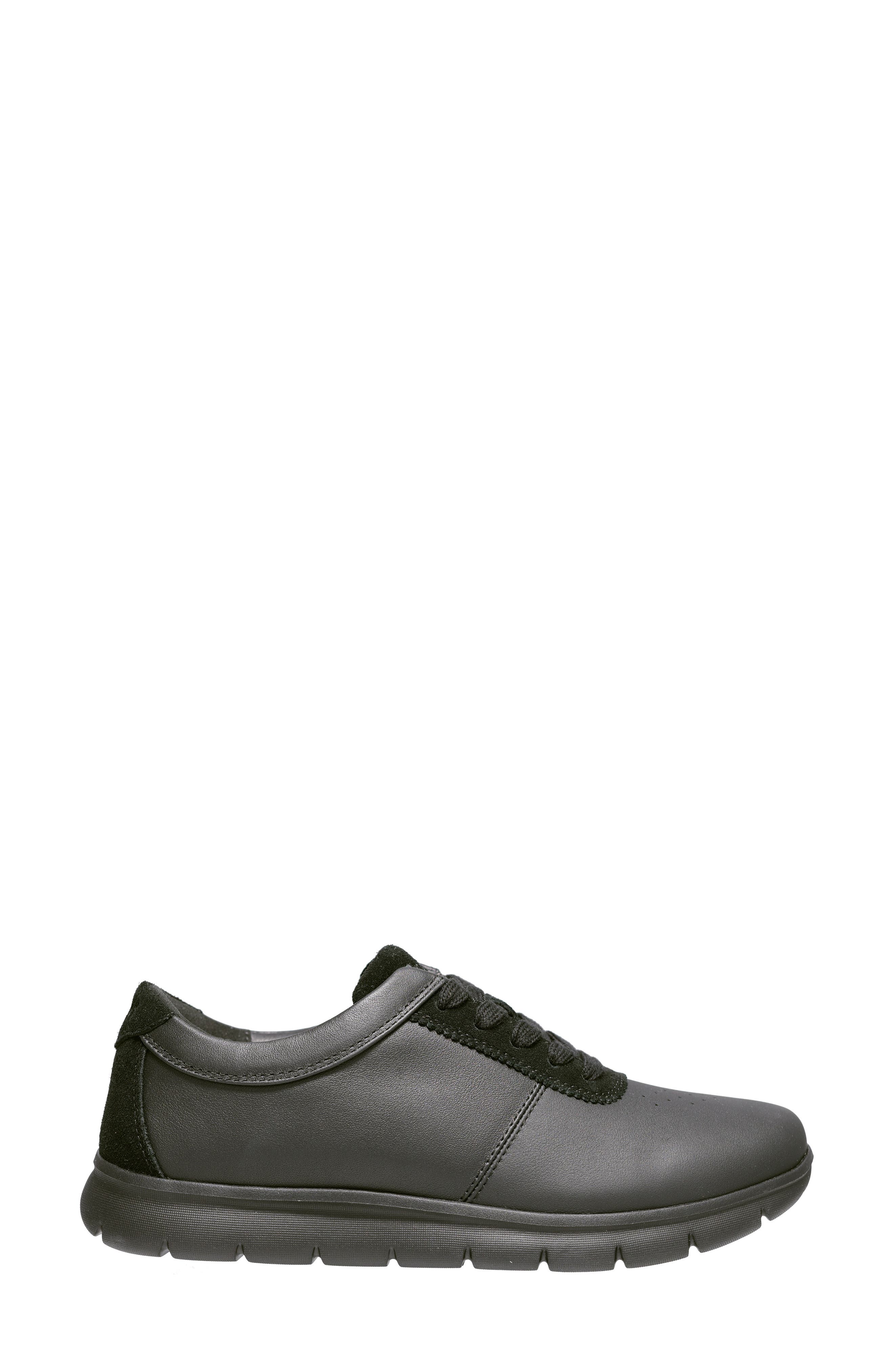 Propét Stella Lace-Up Sneaker, Alternate, color, Black