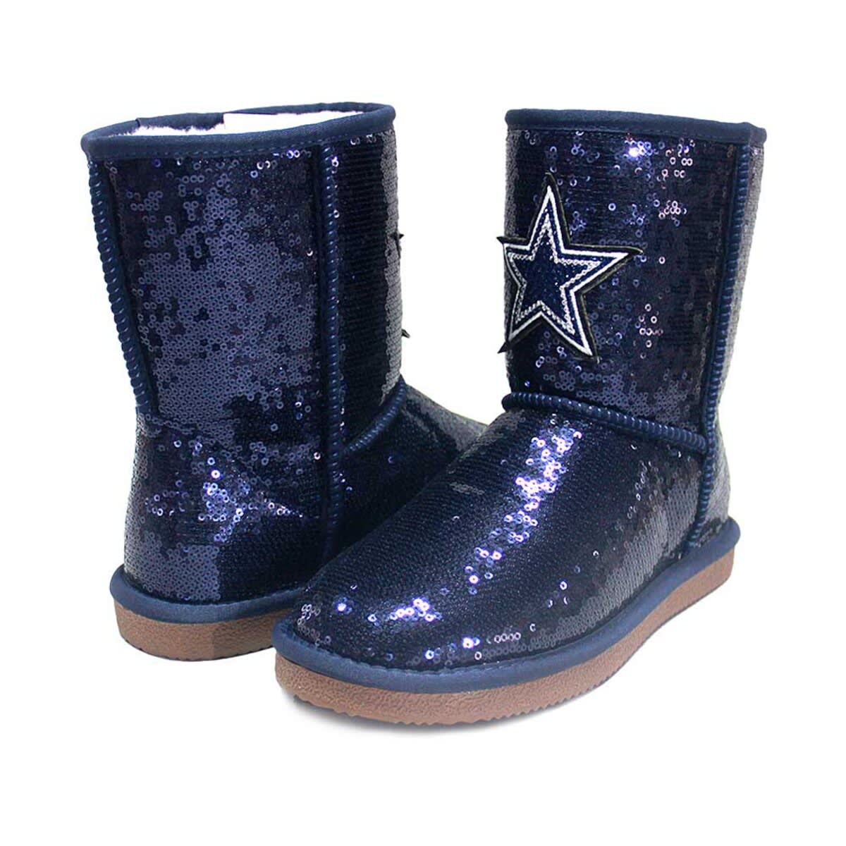 CUCE Women's Cuce Dallas Cowboys Sequin Boots, Main, color, 