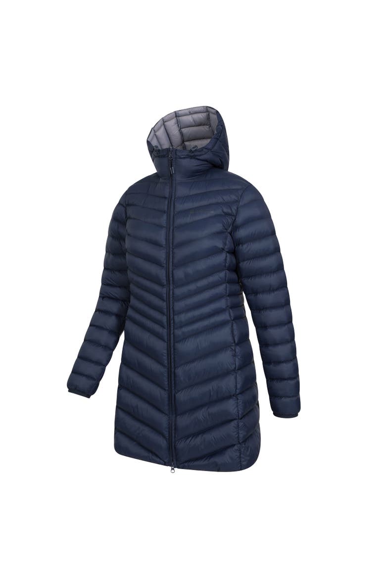 Florence Long Padded Jacket, Alternate, color, Navy