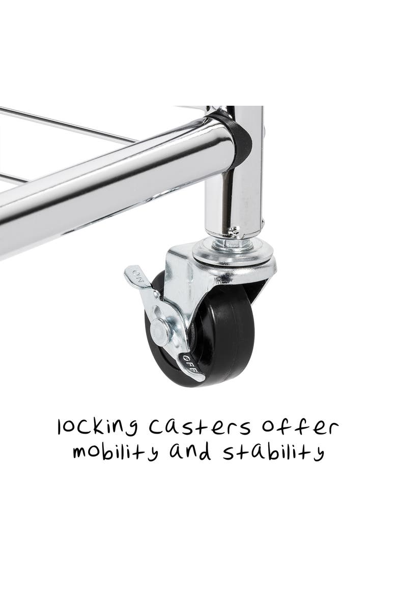 HONEY-CAN-DO Heavy Duty Quad Rolling Laundry Sorter Hamper, Alternate, color,