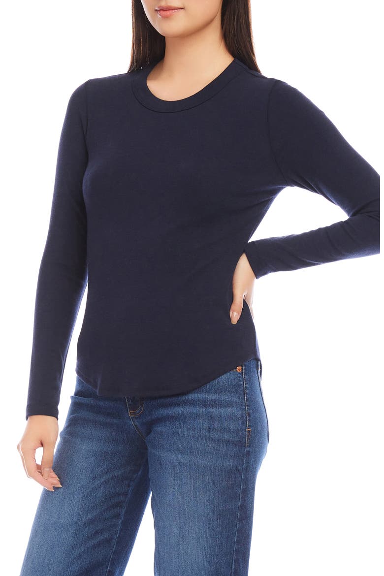 Long Sleeve T-Shirt, Alternate, color, NAVY