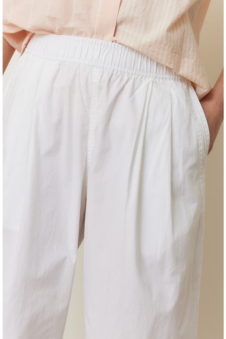 Kyra Straight Leg Poplin Pants, Alternate, color, WHITE