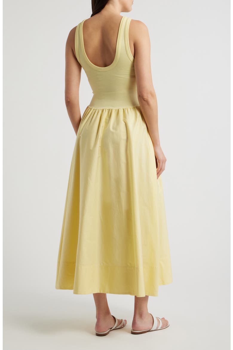 Sleeveless Fit & Flare Maxi Dress, Alternate, color, T BIRD YELLOW