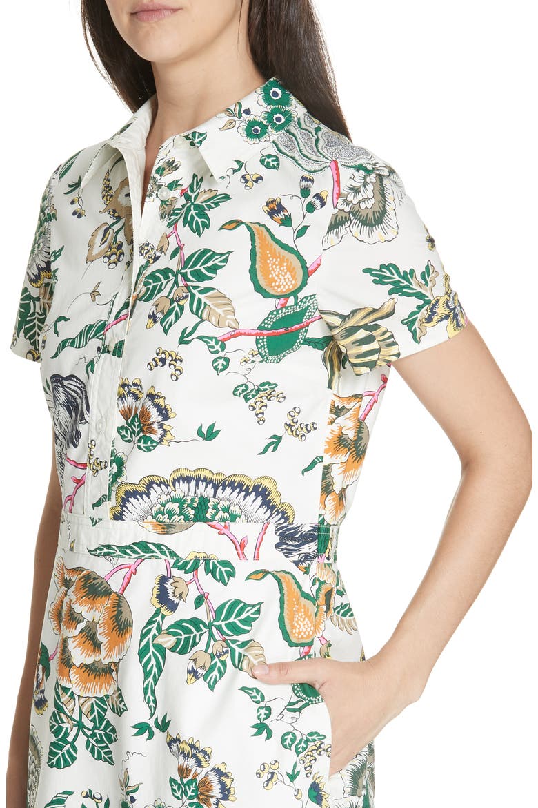 Tilly Floral Shirtdress, Alternate, color, IVORY HAPPY TIMES