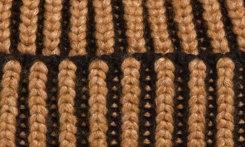 Ugg(r) Chunky Plaited Beanie & Fingerless Mittens Set In Brown