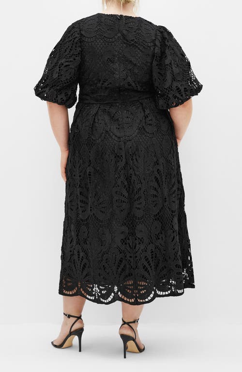 City Chic Kylee Lace Maxi Dress In Black