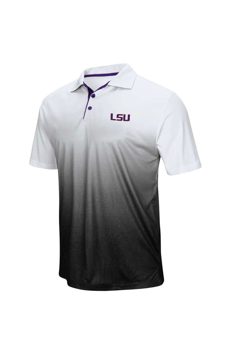 COLOSSEUM Men's Colosseum Gray LSU Tigers Magic Team Logo Polo, Alternate, color, 