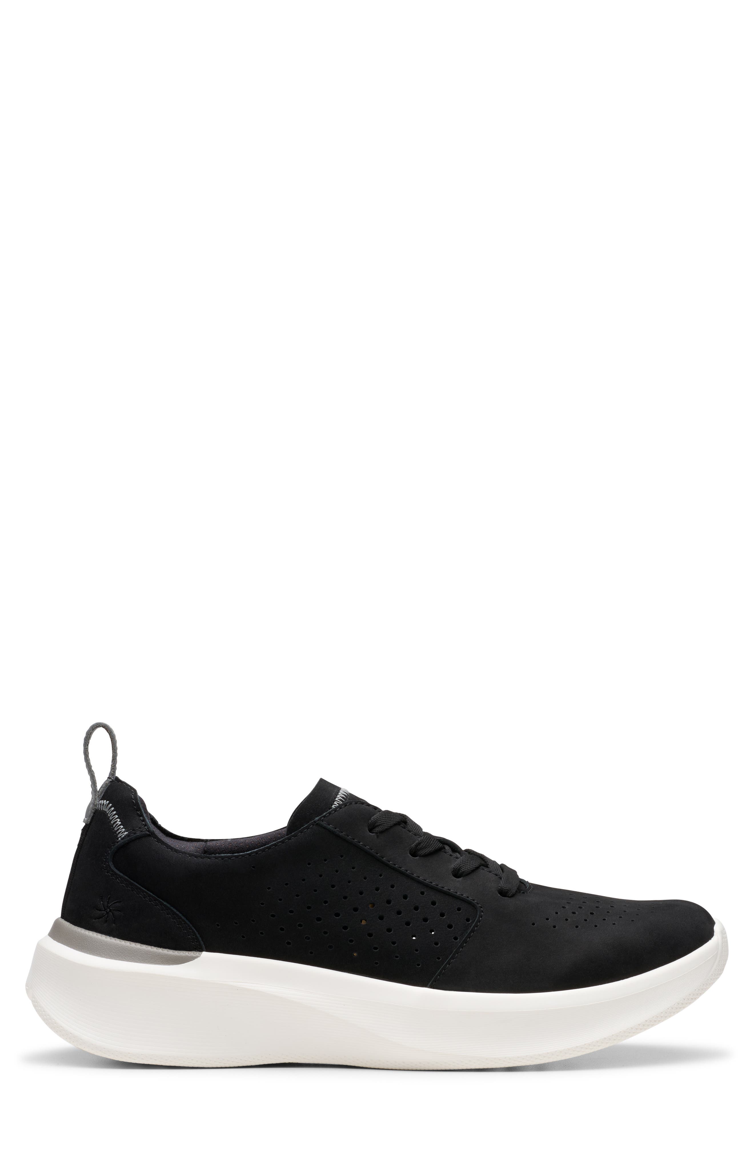 Clarks<sup>®</sup> Solevana Style Sneaker, Alternate, color, Black