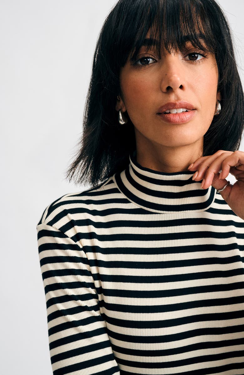 Isaac Mizrahi New York Rib Turtleneck, Alternate, color,