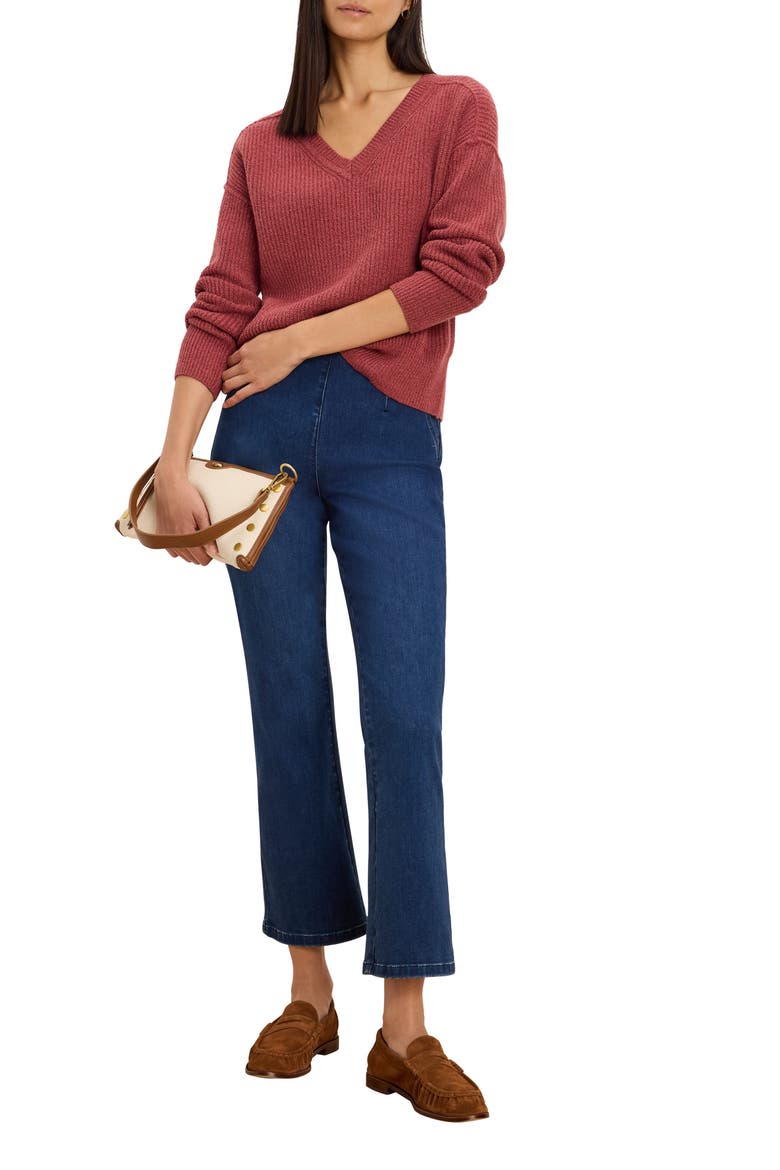 Cozy Cottage V-Neck Sweater, Alternate, color, SPICE
