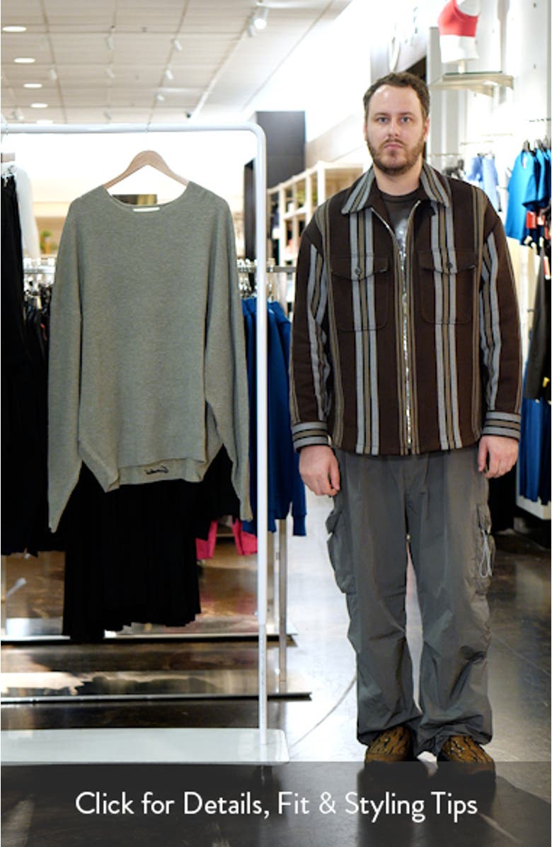 Signature '90s Waffle Knit Sweatshirt, sales video thumbnail