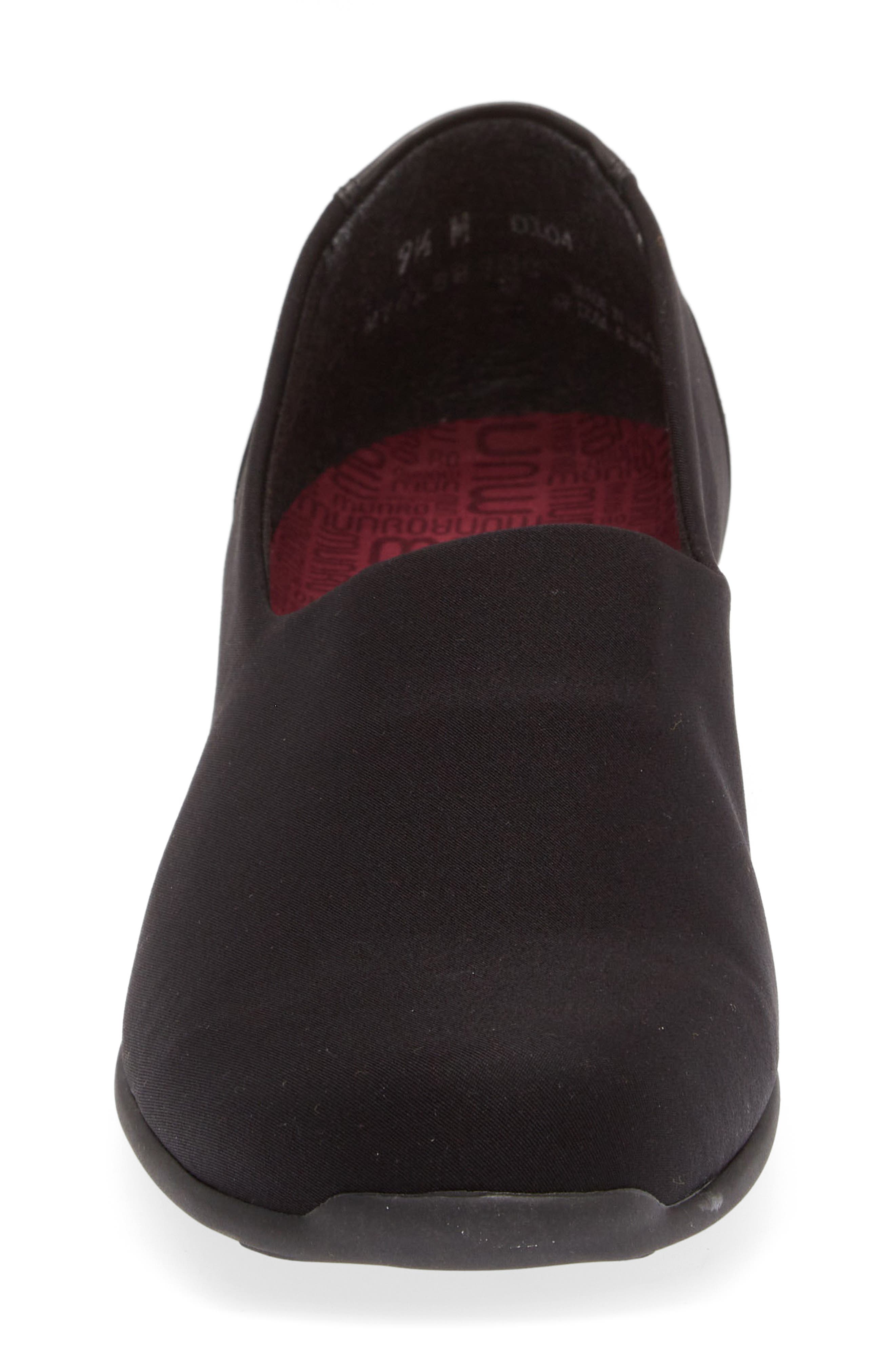 Munro Traveler Slip-On - Multiple Widths Available, Alternate, color, Black Stretch Fabric