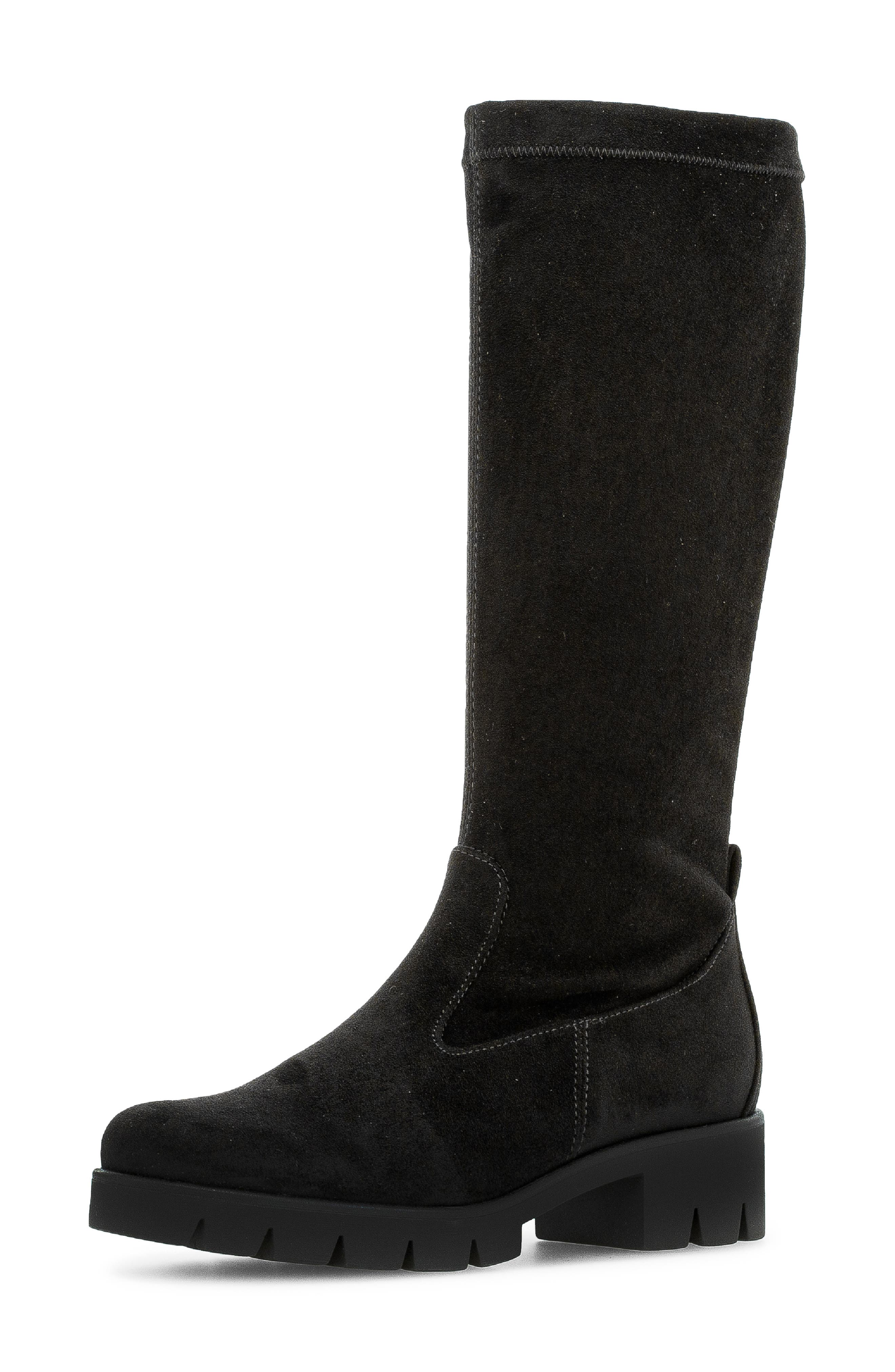 Gabor Mid Calf Boot, Main, color, Black