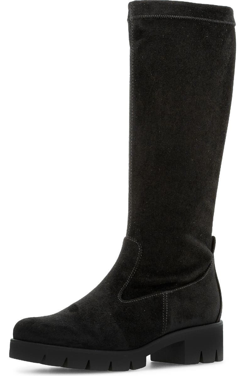 Gabor Mid Calf Boot, Main, color, Black