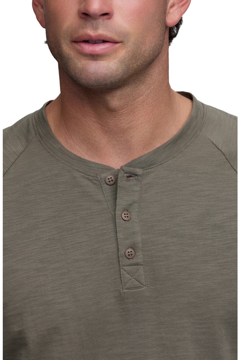Slub Jersey Henley, Alternate, color, KHAKI GREEN