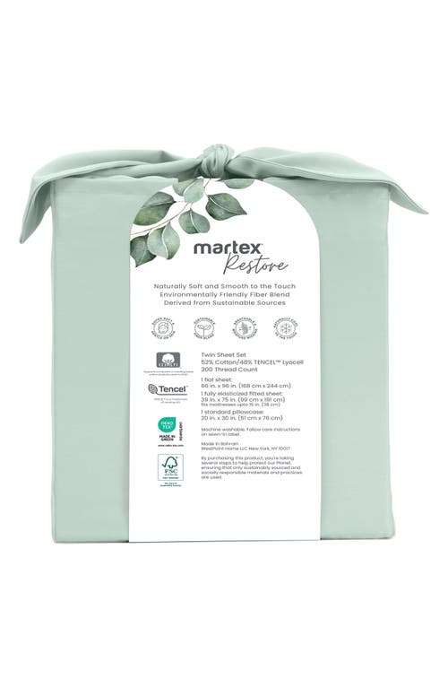 Westpoint Home Restore Cotton & Tencel® Lyocell Sateen Sheet Set In Sage