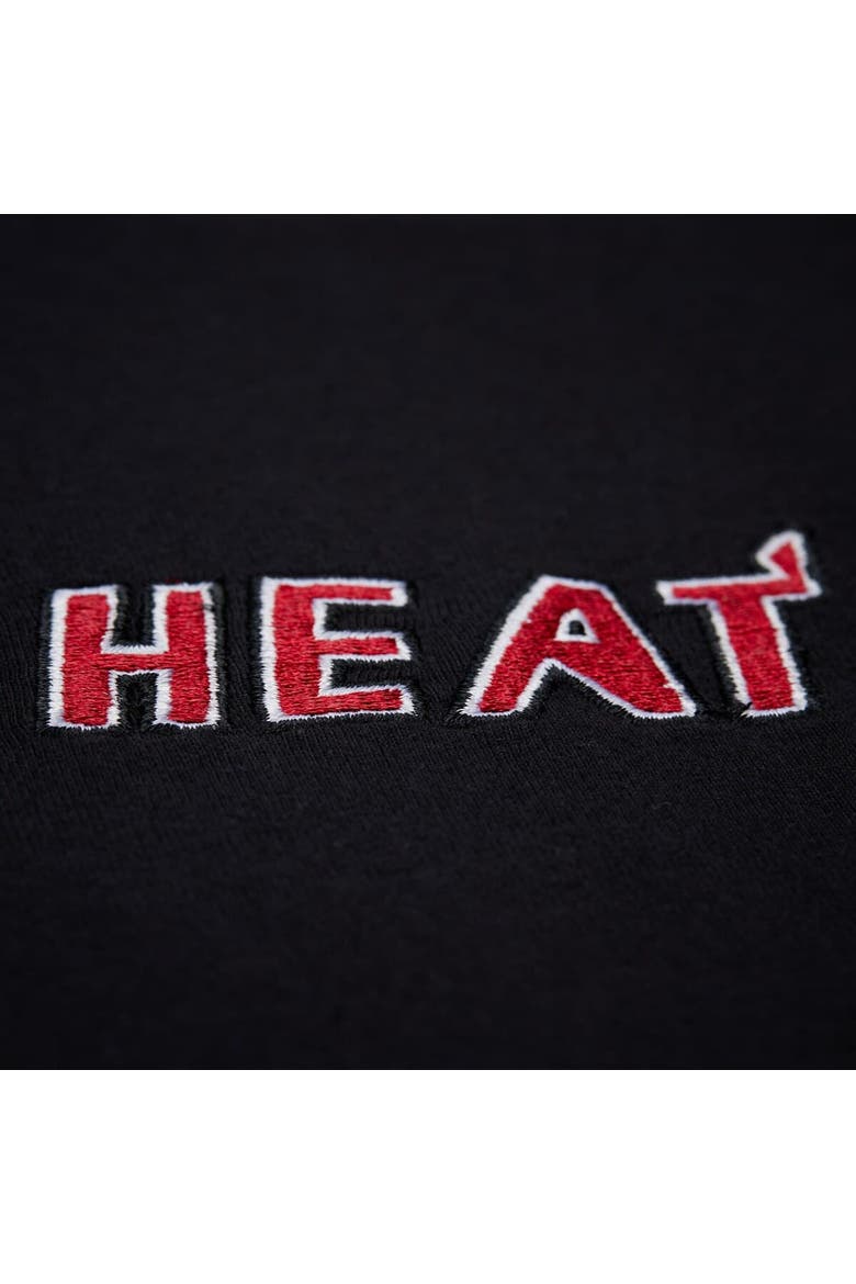 Unisex Mitchell & Ness Black Miami Heat Playmaker Vintage Logo T-Shirt, Alternate, color, Black