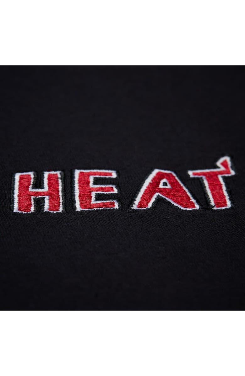 Mitchell & Ness Unisex Mitchell & Ness Black Miami Heat Playmaker Vintage Logo T-Shirt, Alternate, color, Black