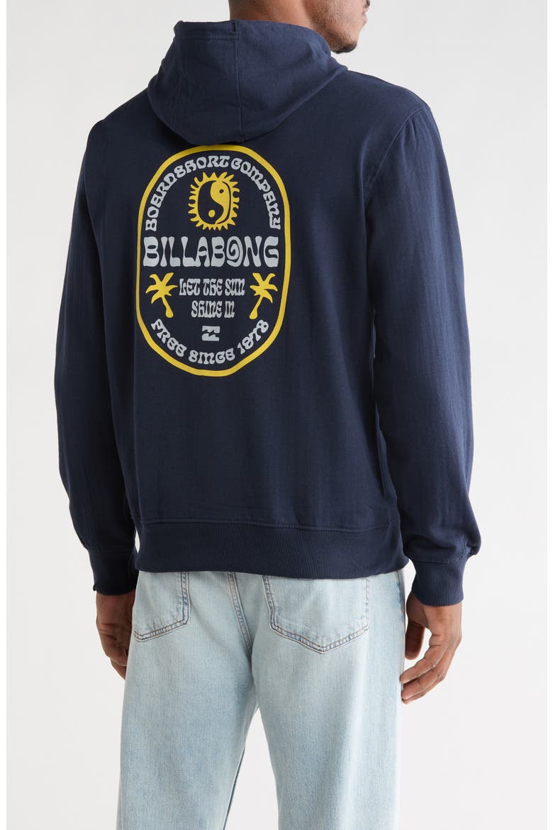 Slick Graphic Hoodie, Alternate, color, DARK SAPHIRRE