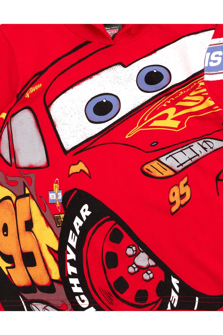Cars Lightning McQueen 2-Piece Hooded Tee and Shorts Set, Alternate, color, Lightning McQueen Red