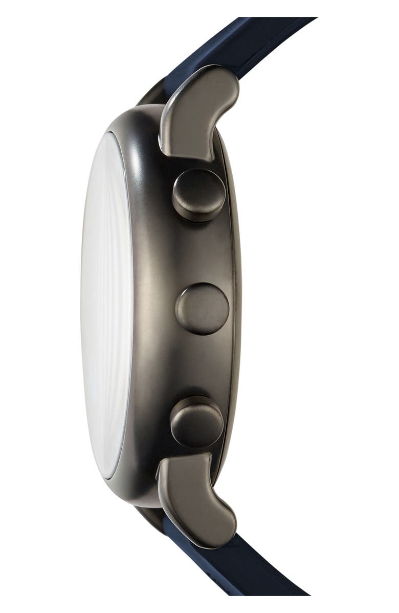 Emporio Armani Silicone Strap Hybrid Smartwatch, 43mm, Alternate, color,