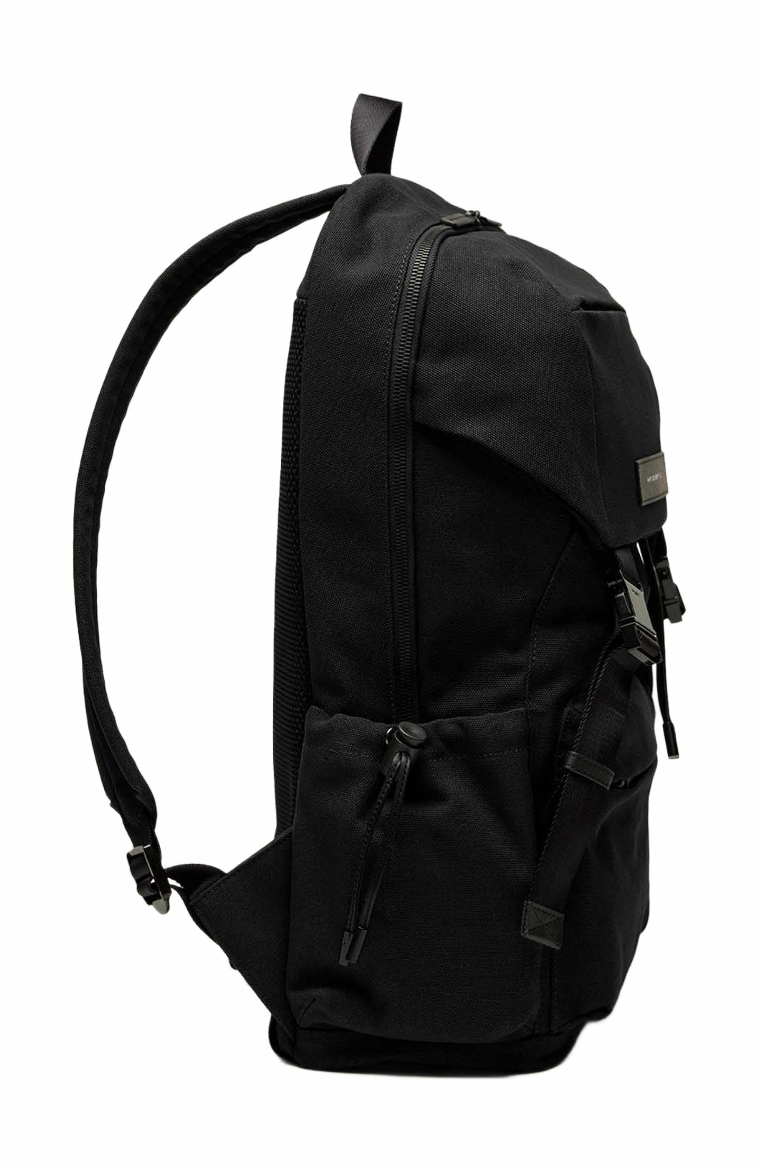 WANT Les Essentiels Bishop Organic Cotton Canvas Backpack, Alternate, color, Black