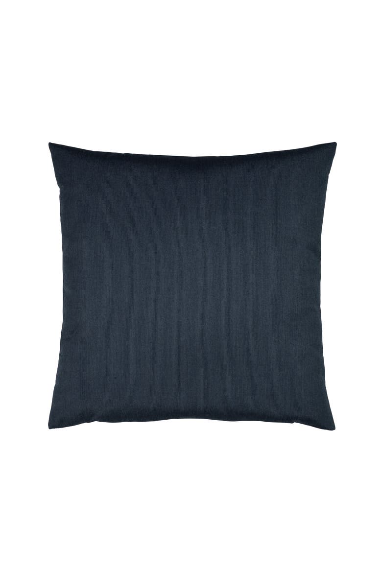 Nevis panelled dimensional banded Indoor & Outdoor Woven Accent Pillow, Alternate, color, Indigo