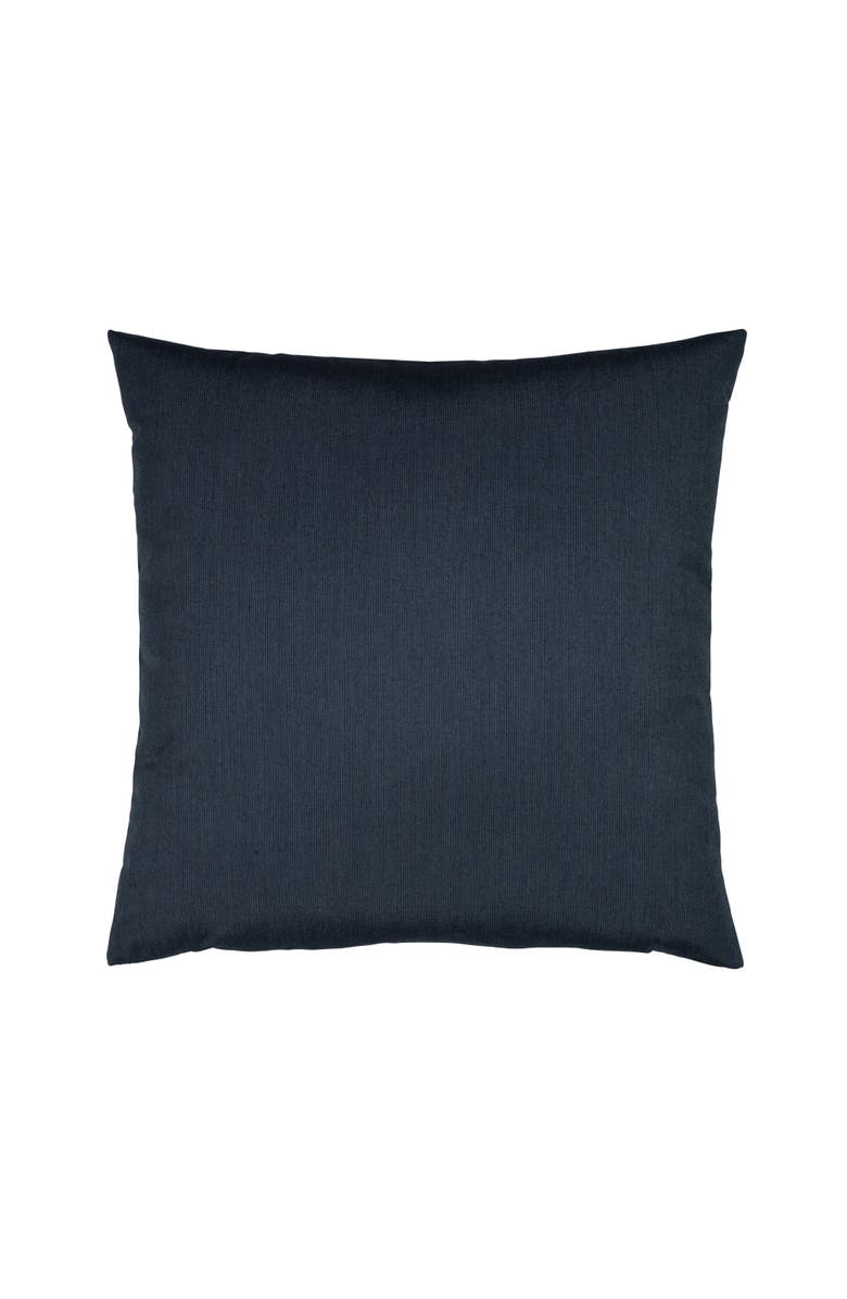Elaine Smith Nevis panelled dimensional banded Indoor & Outdoor Woven Accent Pillow, Alternate, color, Indigo