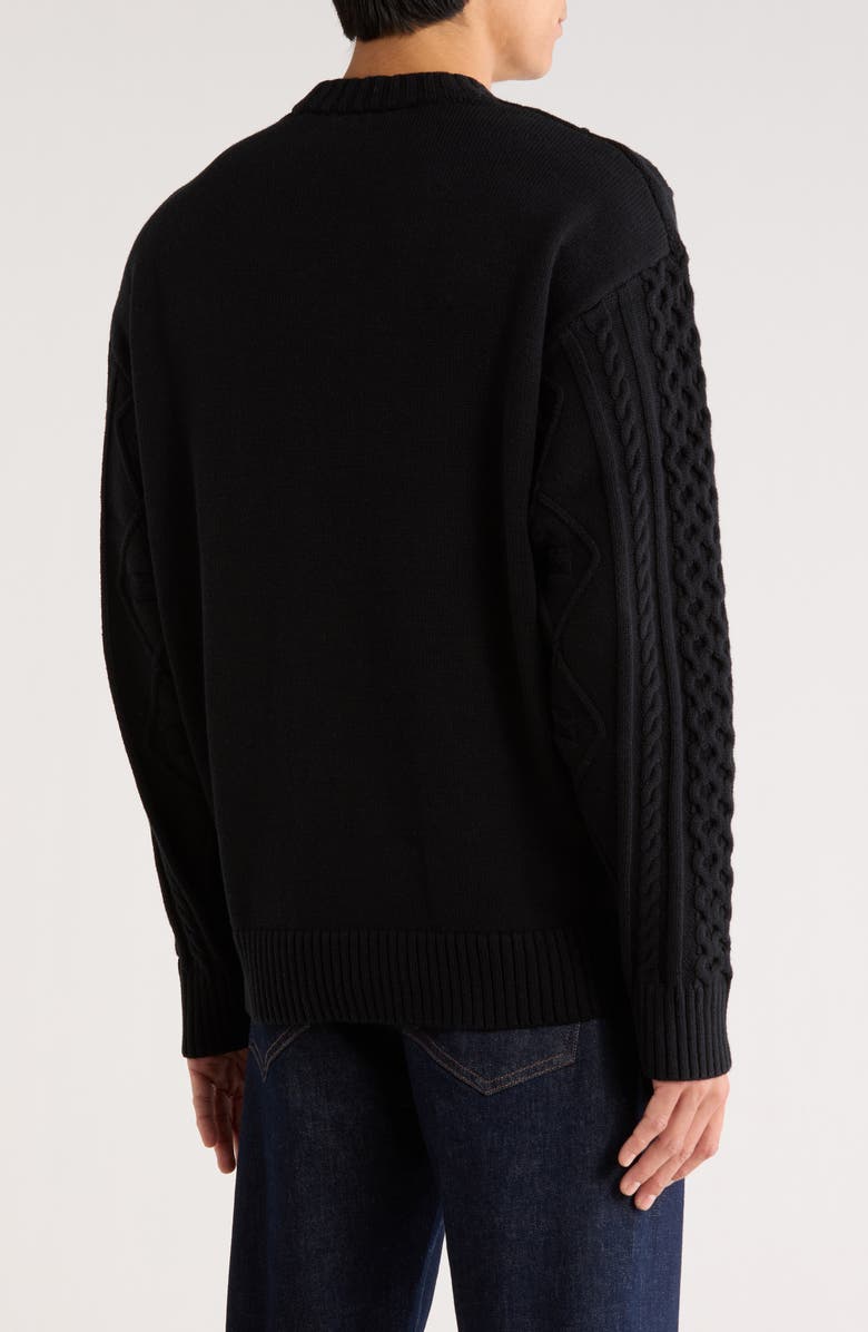 Carhartt Work In Progress Shawn Cotton Blend Sweater, Alternate, color, Black