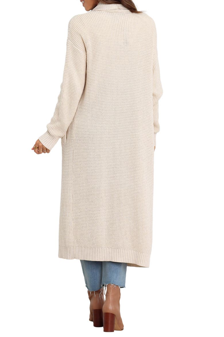 Lagos Waffle Stitch Cardigan, Alternate, color, CREAM