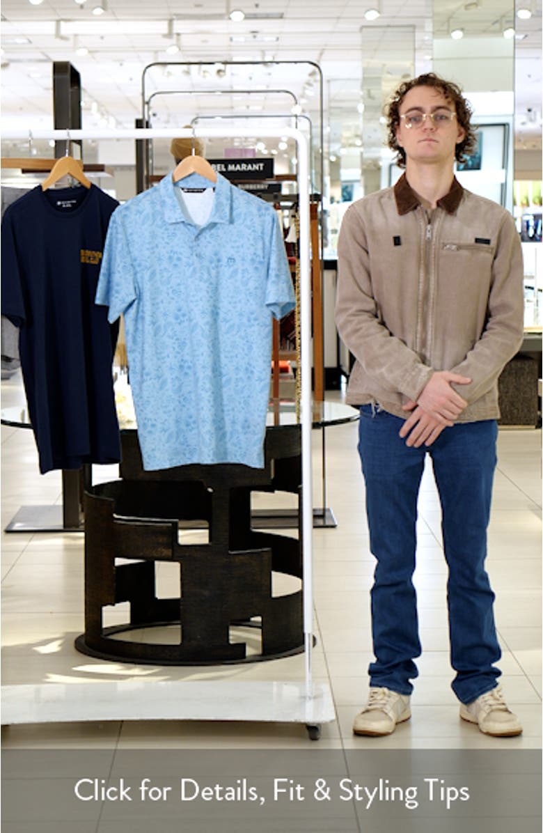 Featherweight Paradise Floral Polo, sales video thumbnail