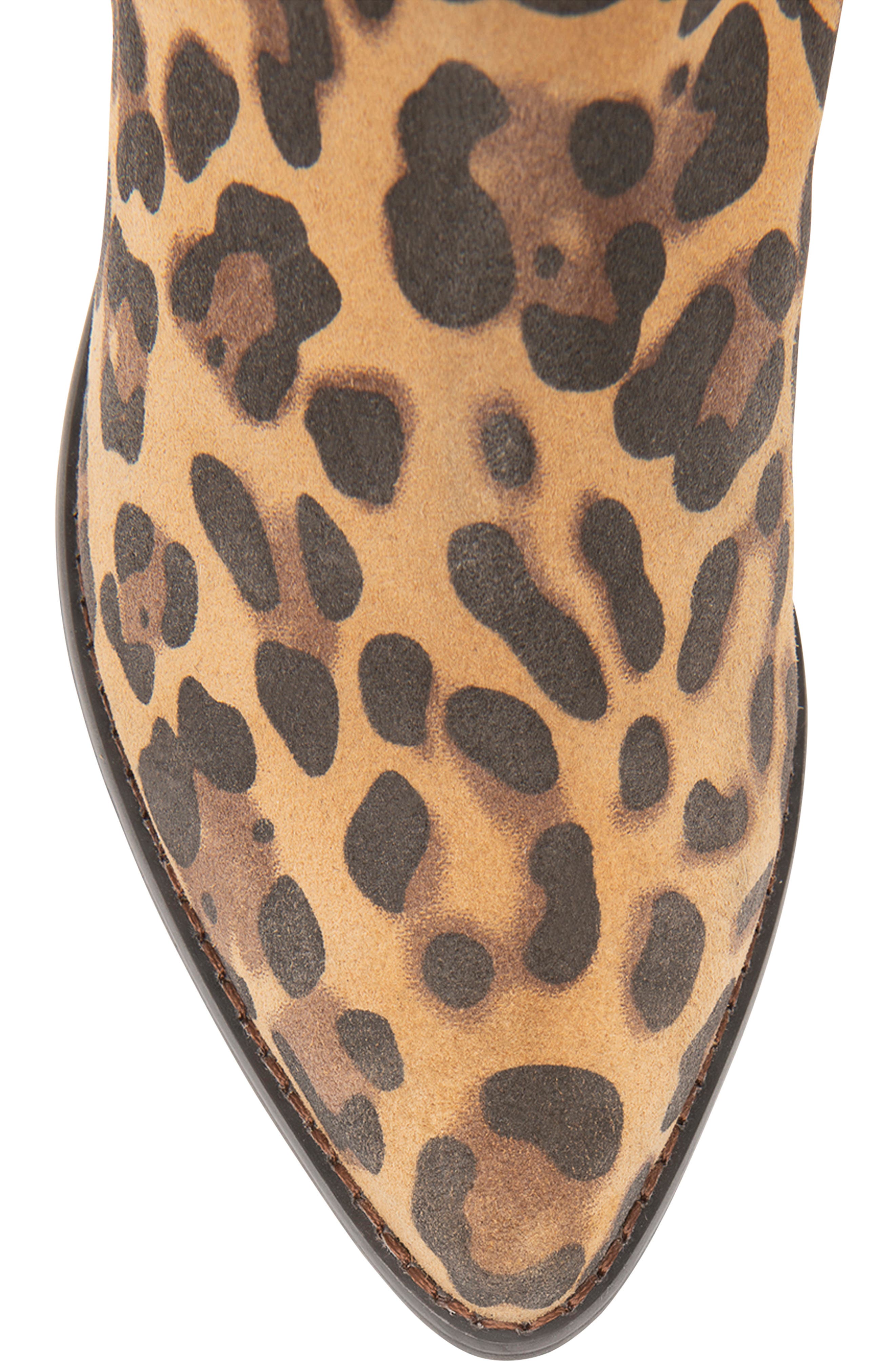 Elvina Waterproof Bootie, Alternate, color, LEOPARD SUEDE