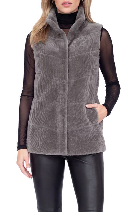 Reversible Genuine Shearling Vest
