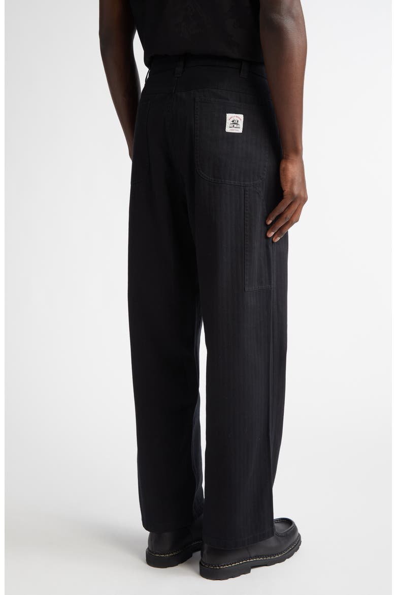 Knolly Brook Twill Trousers, Alternate, color, BLACK