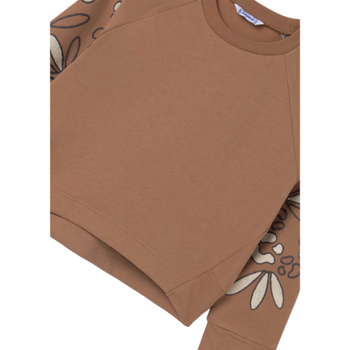 Mayoral Sleeve-detail Sweatshirt In Brown