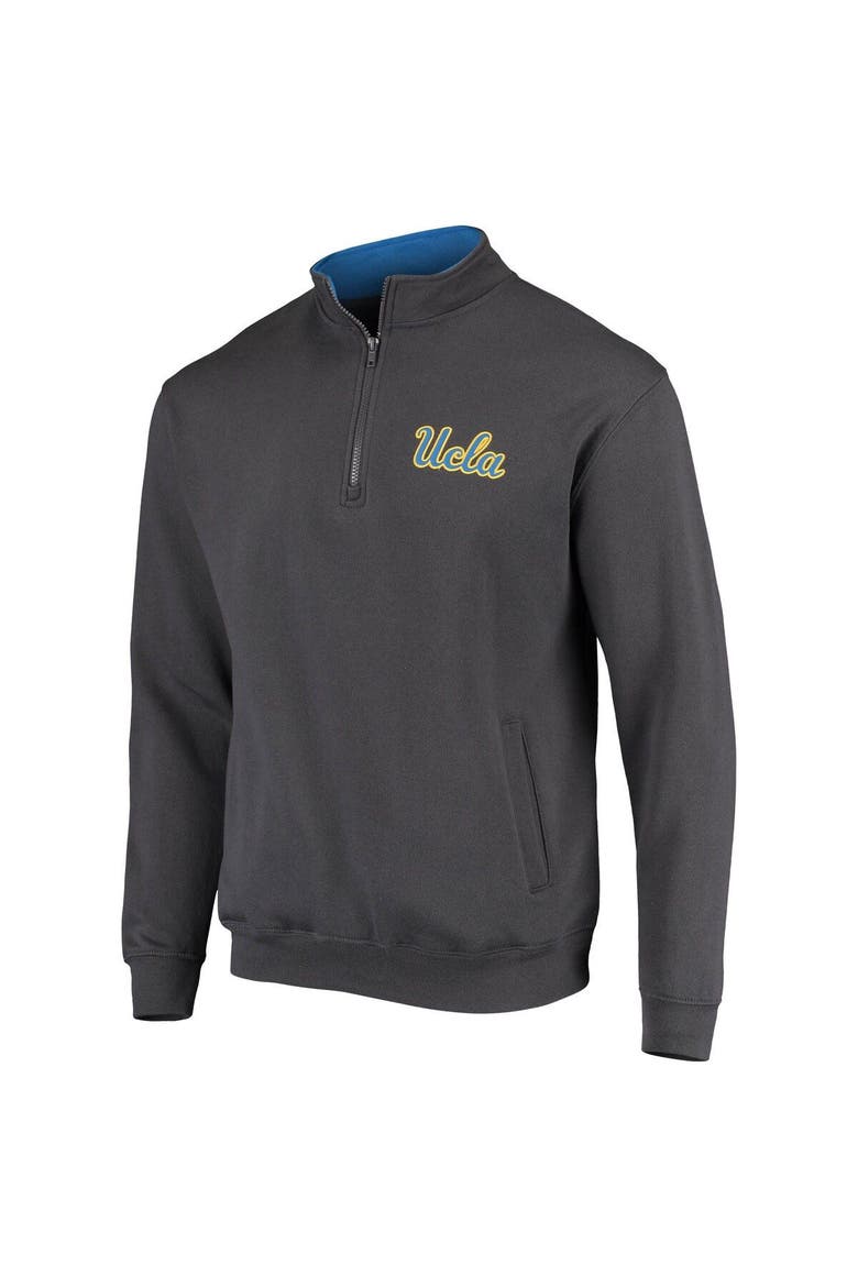 Men's Colosseum Charcoal UCLA Bruins Tortugas Logo Quarter-Zip Jacket, Alternate, color, Charcoal