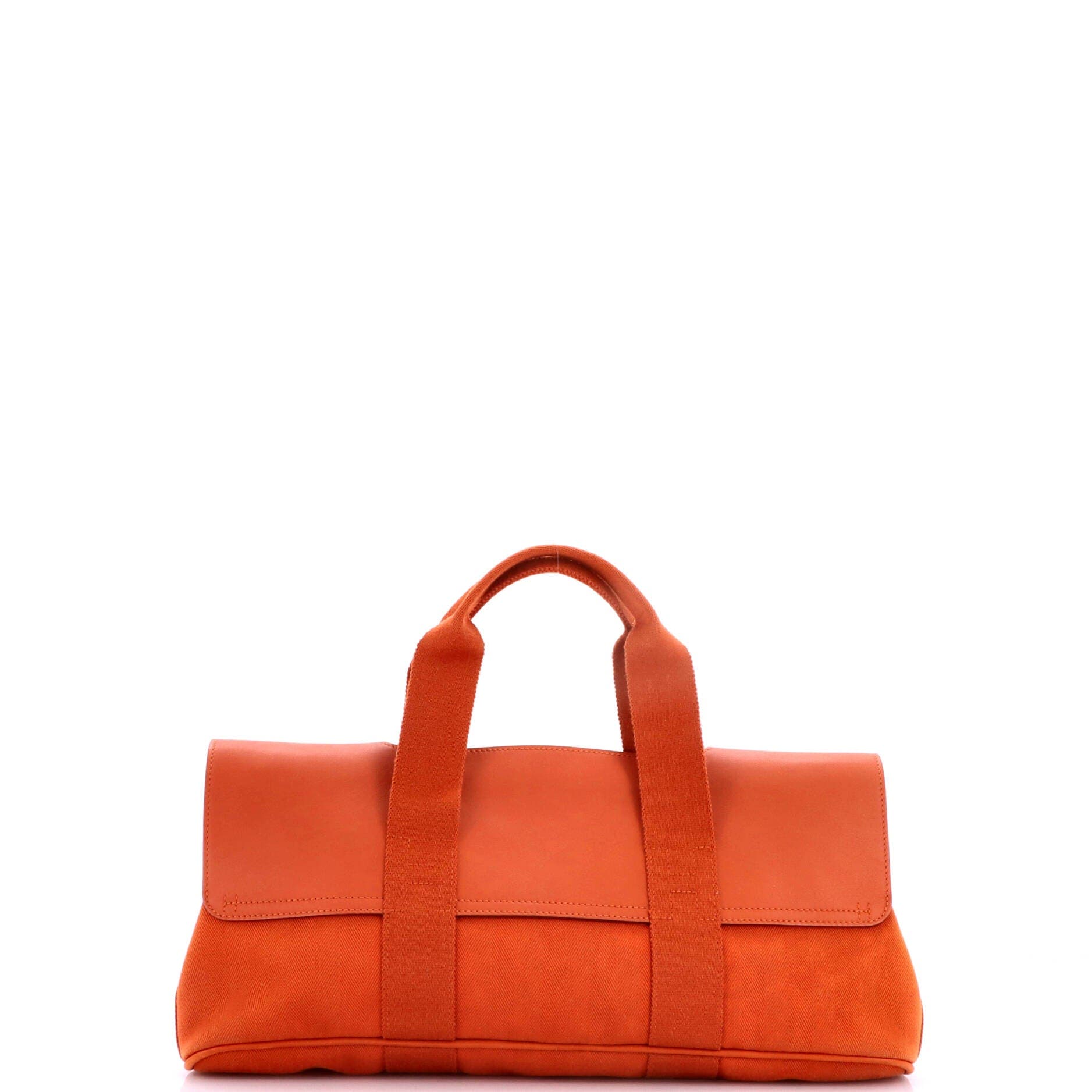 Valparaiso East West Bag Toile and Leather PM, Alternate, color, Orange