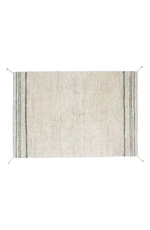 Lorena Canals Reversible Washable Recycled Cotton Blend Rug In Green