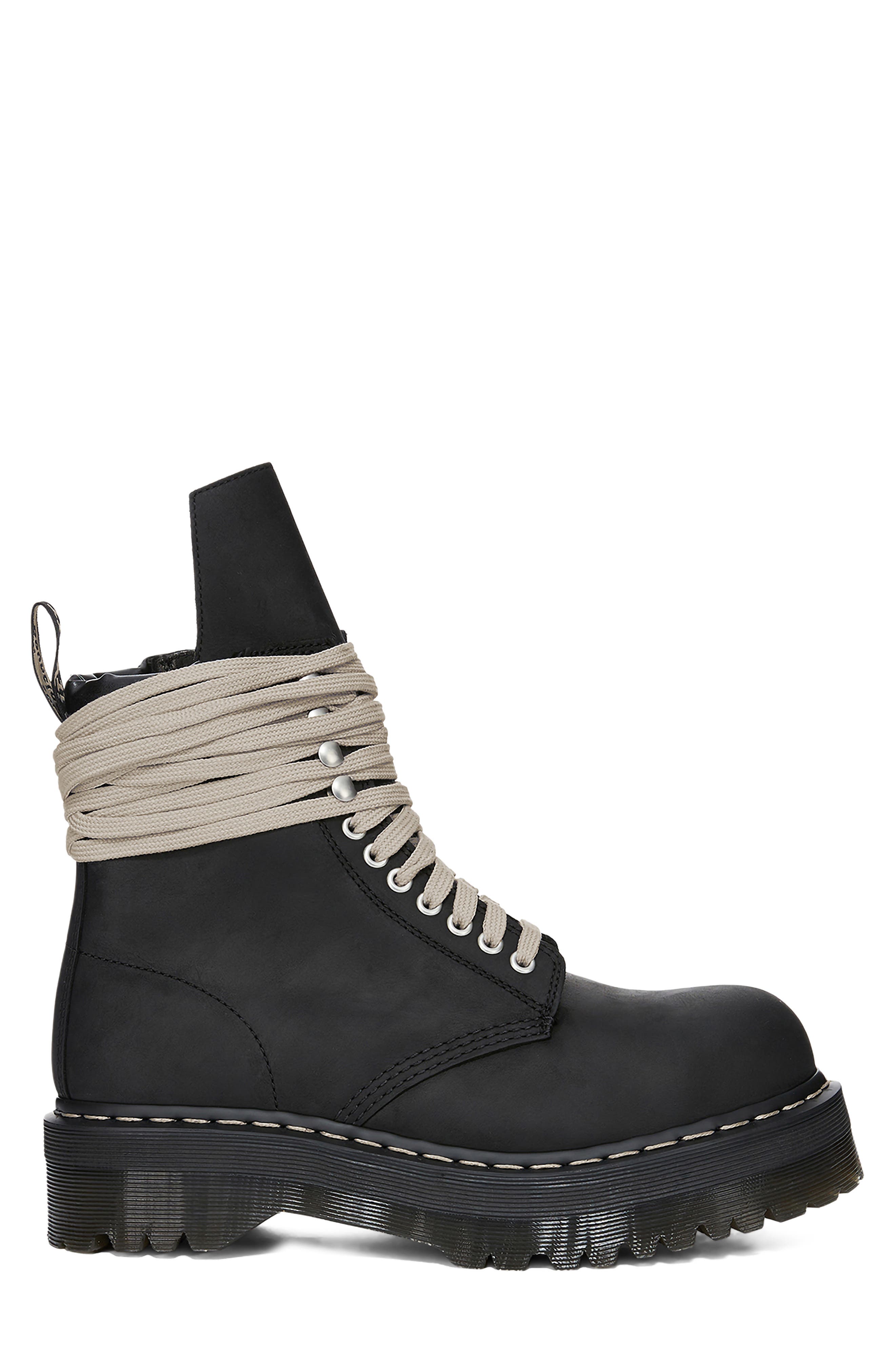 x Dr. Martens Quad Sole Steel Toe Boot, Alternate, color, BLACK