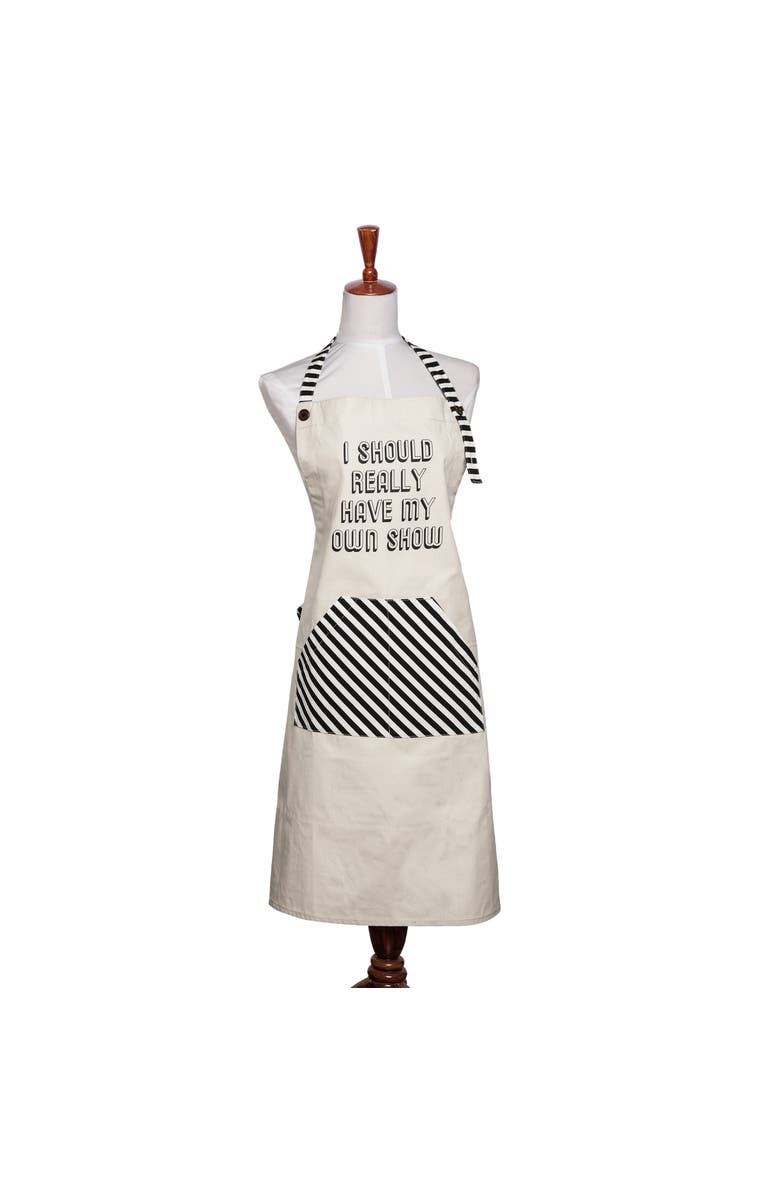 Totalee Gift Have My Own Show Apron Cotton White, Main, color, White