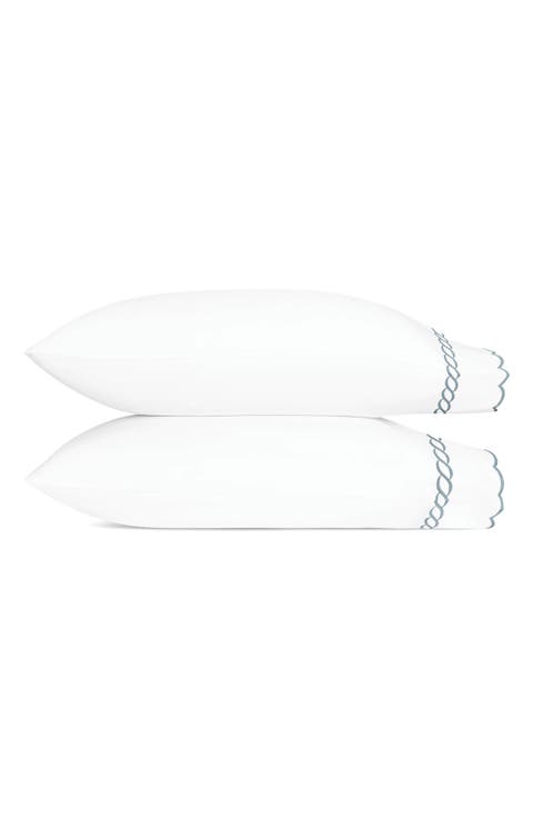 Classic Chain Scallop Set of 2 Pillowcases