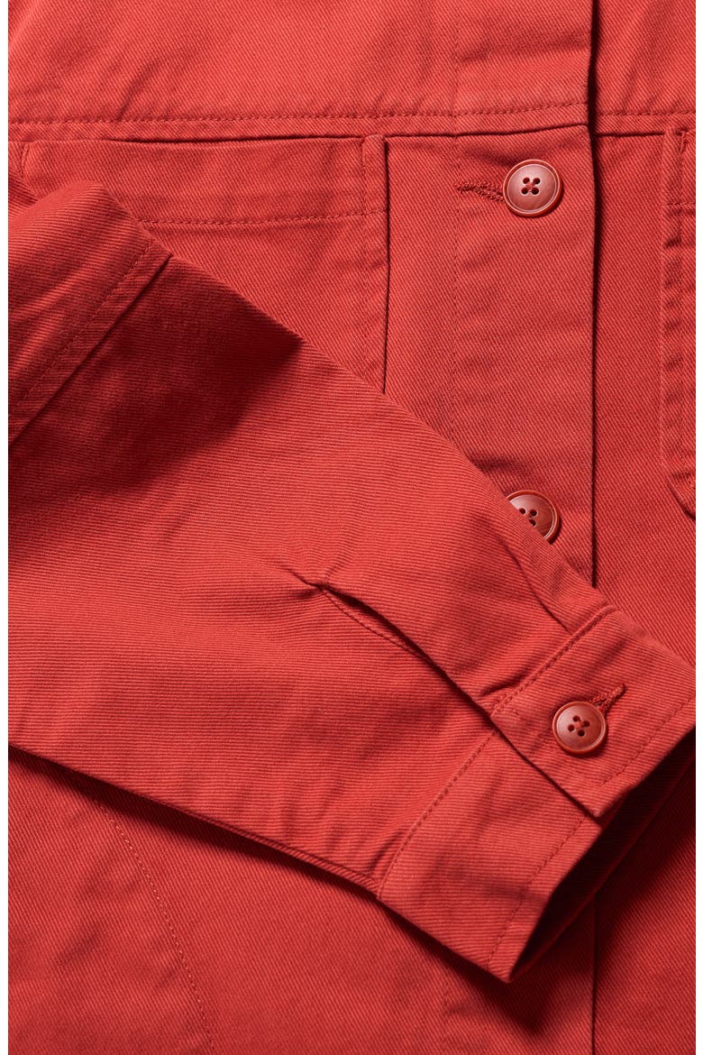 Long Field Organic Cotton Chore Jacket, Alternate, color, DARK CINNAMON