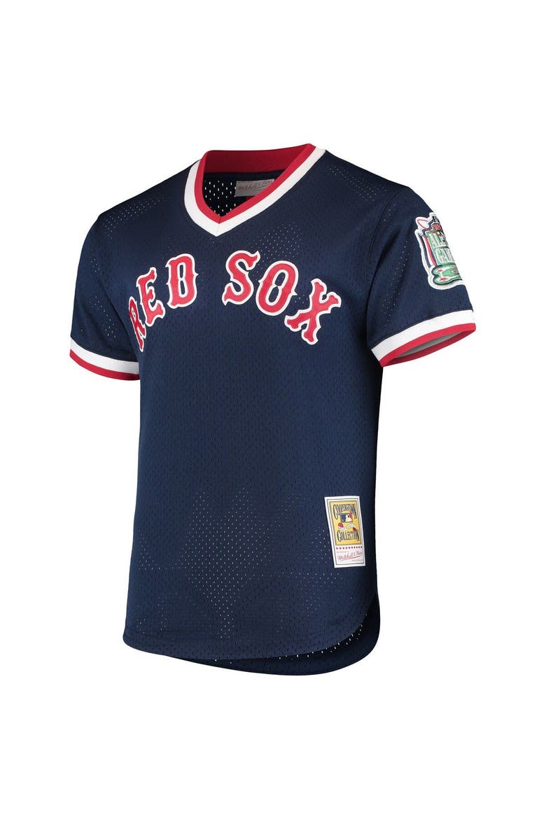 Men's Mitchell & Ness Pedro Martinez Navy Boston Red Sox 1999 Cooperstown Collection Mesh Batting Practice Jersey, Alternate, color, Navy