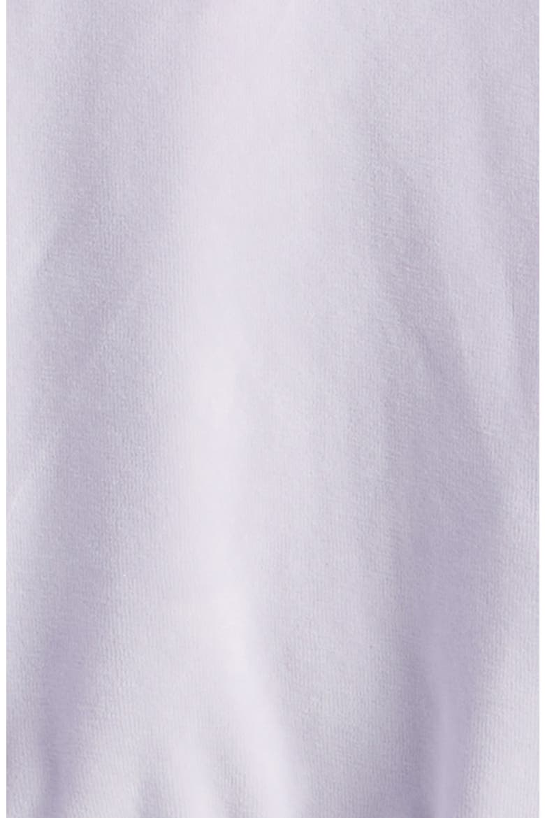 Kids' Bow Embroidered Velour Full Zip Hoodie, Alternate, color, PURPLE PETAL BOW EMB