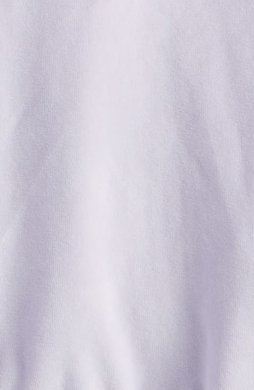 Tucker + Tate Kids' Bow Embroidered Velour Full Zip Hoodie In Purple