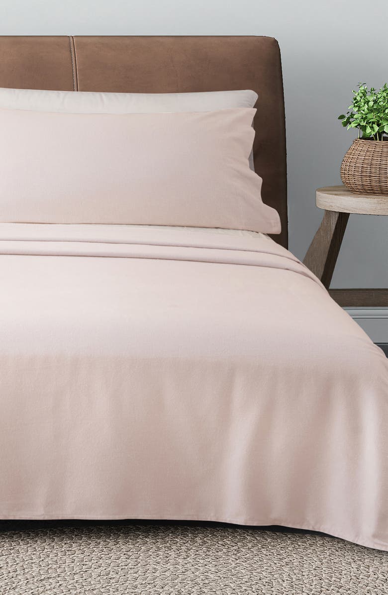 Cotton Solid Flannel Sheet Set