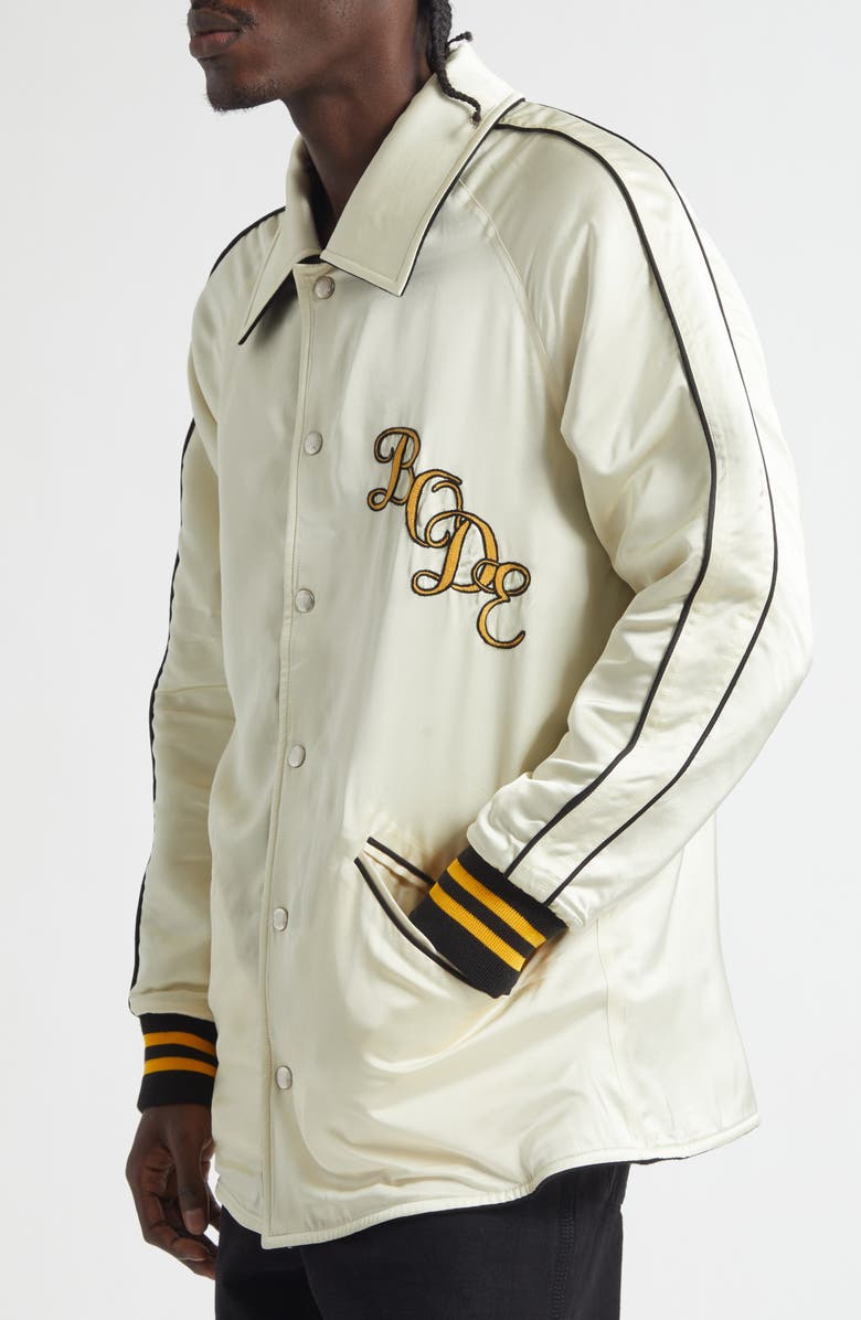 Bode Monogram Snap Reversible Jacket, Alternate, color, Black Multi