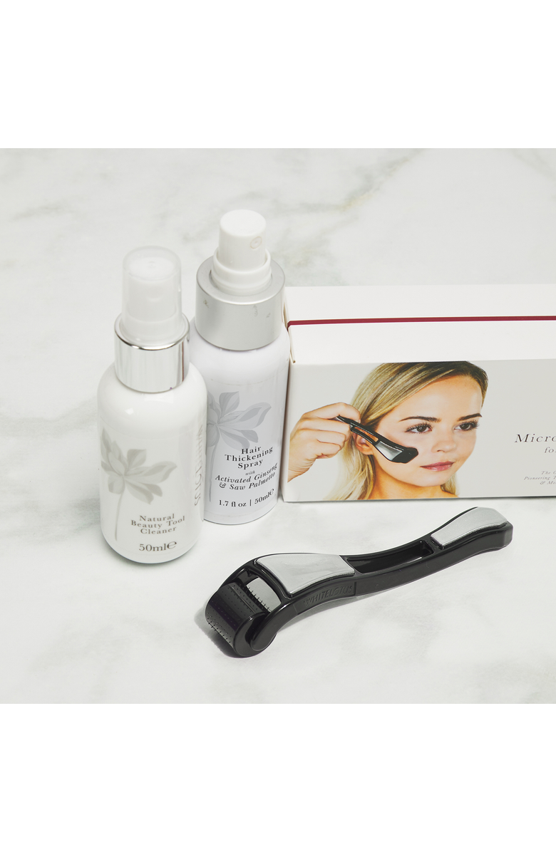 White Lotus Beauty Holistic Dermaroller Kit For hair, Alternate, color, Black