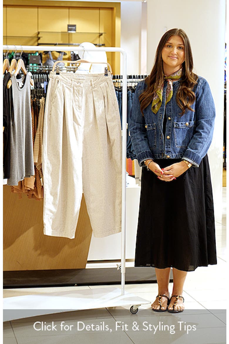 Becca Camo Pleated Cotton Trousers video