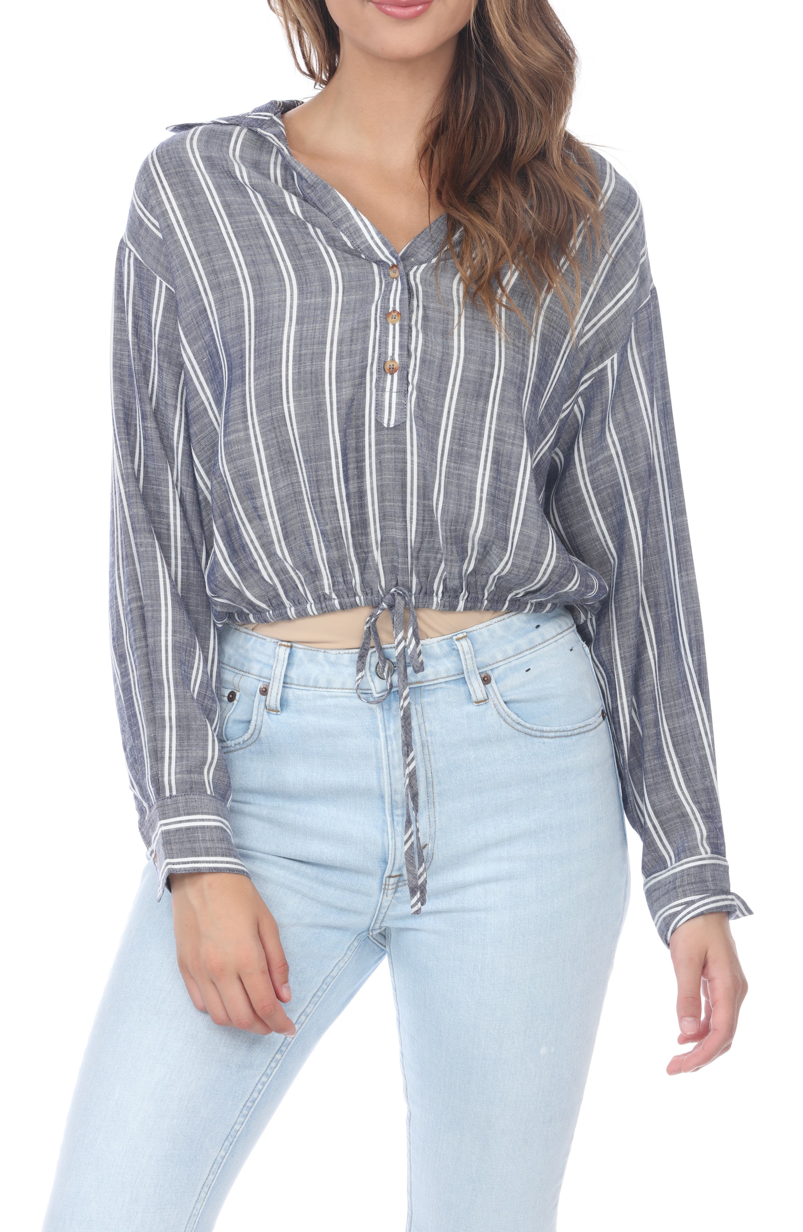 Stripe Drawstring Top - image 3